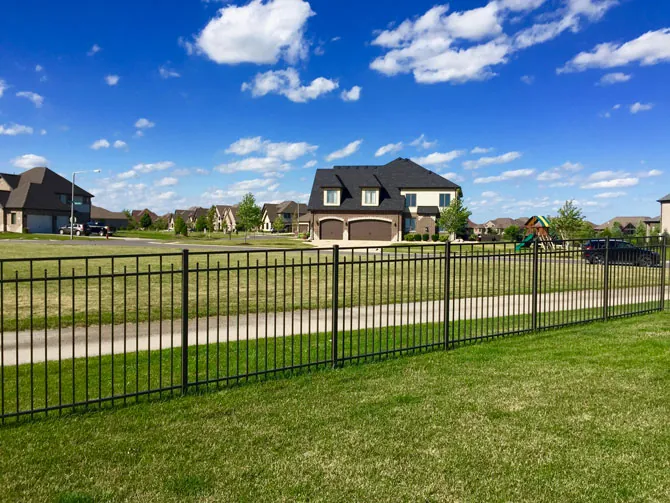 Aluminum Fence install in Warrenville