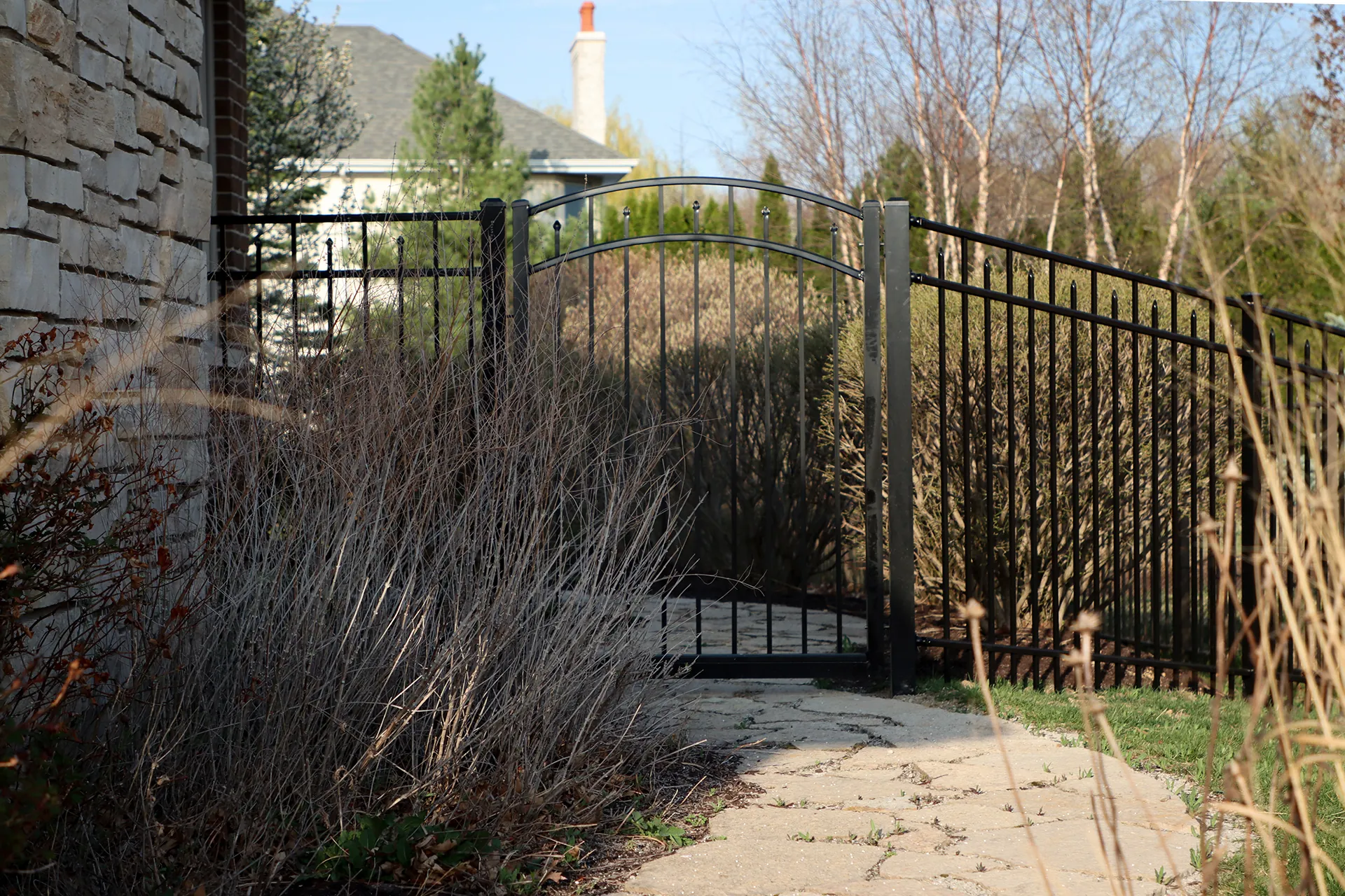 Aluminum Fence install in Mokena