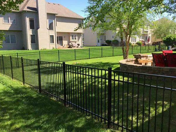 Black aluminum fence — Homer Glen