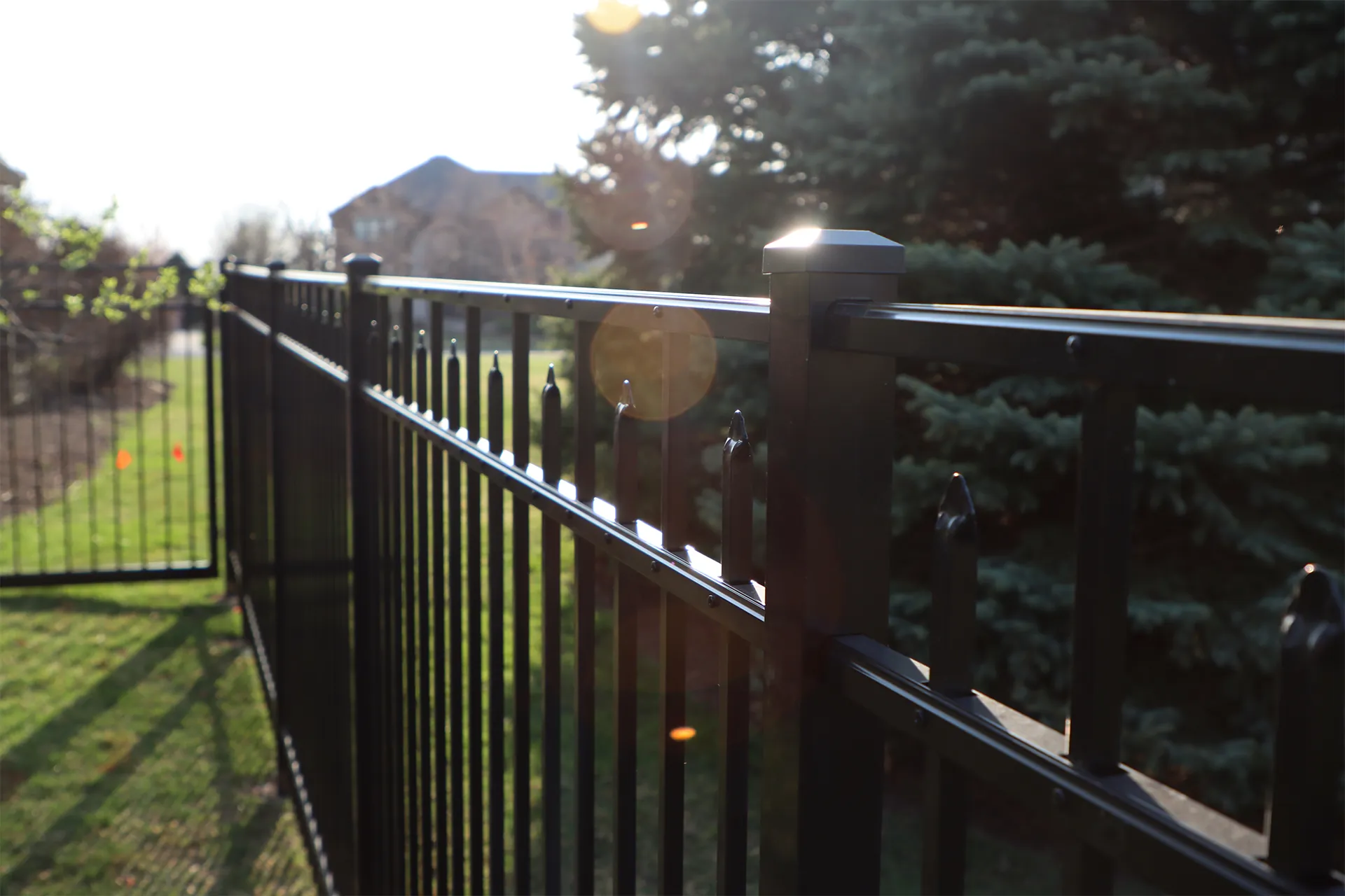 Aluminum Fence install in Mokena