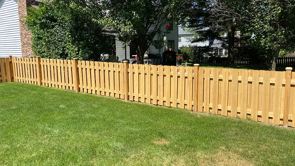 Cedar shadowbox fence — Downers Grove