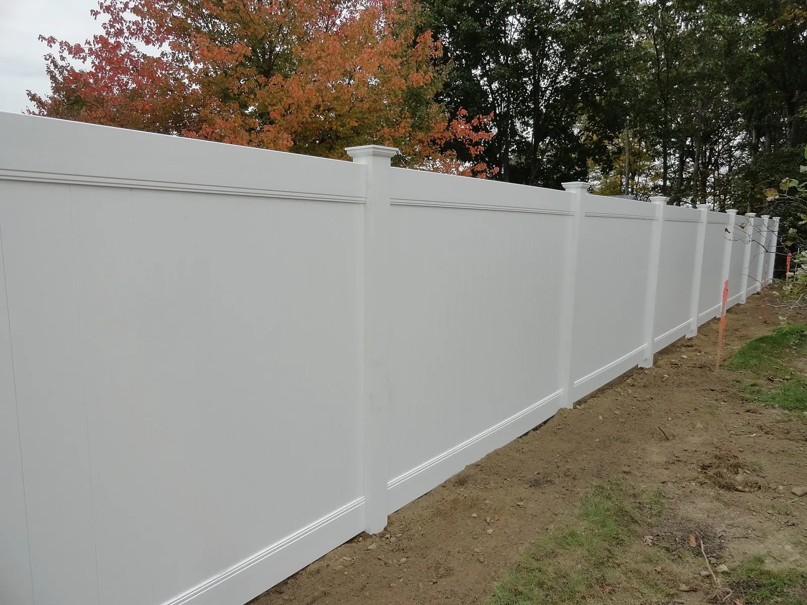 6' White Vinyl Privacy — Orland Park
