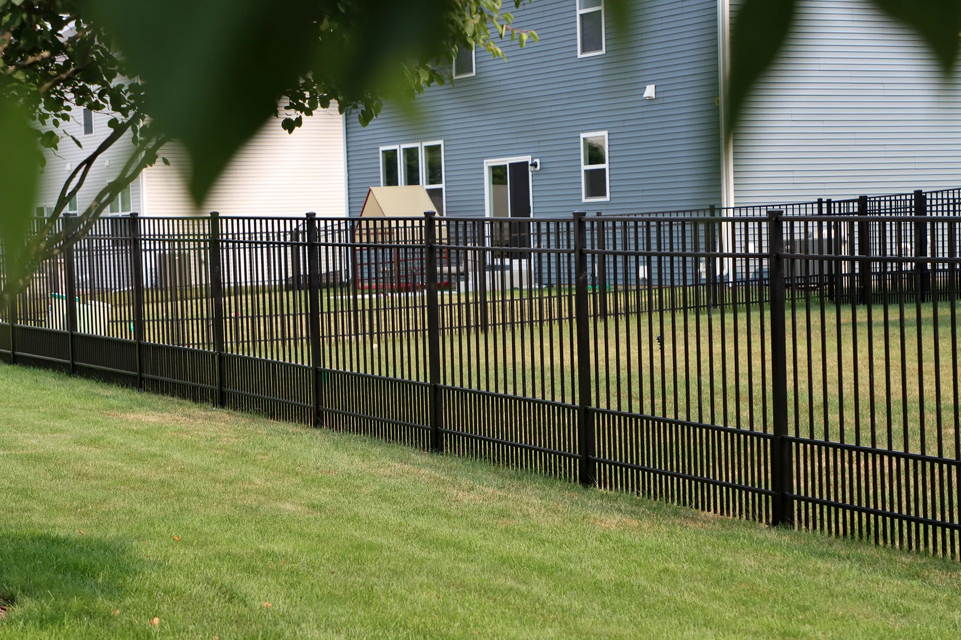 Aluminum Puppy Picket install in Plainfield