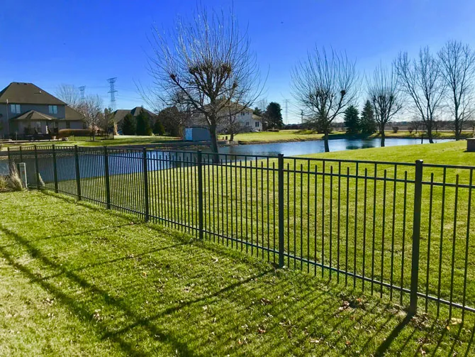 Aluminum Fence install in Wheaton